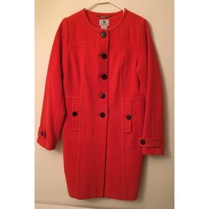 JCP Worthington Orange Spring Coat, Size L